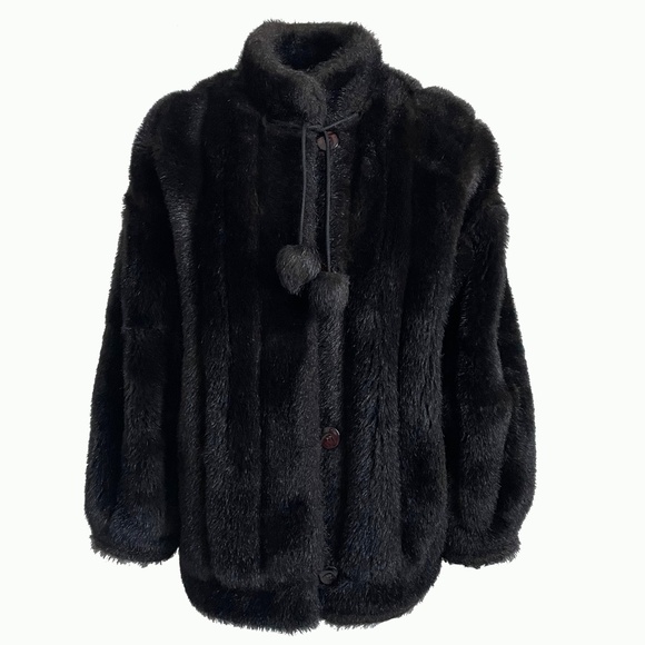 Faux Fur Coat by J Percy Marvin Richards Vintage Winter Coat - Picture 1 of 7